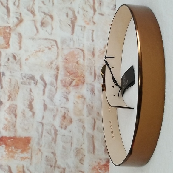 New Versace Medusa Buckle Leather Belt - Picture 4 of 12